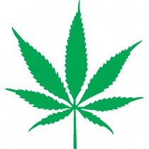 Adesivo Foglia Marijuana
